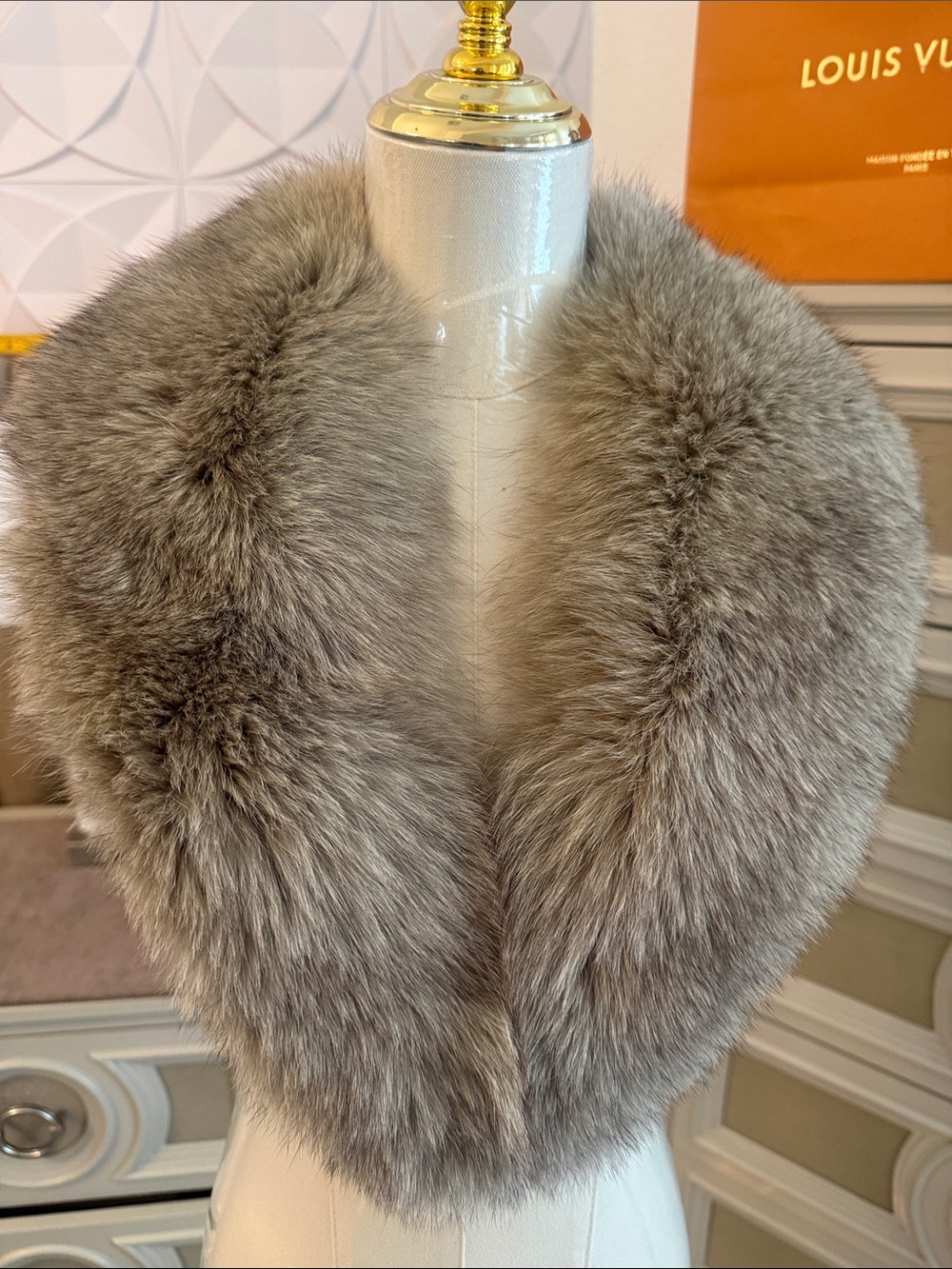 Real Fox fur collar
